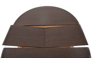 Кухонный стол раскладной Леонардо-1 исп. Круг 820, тон 10 (Морилка/Эмаль) в Новосибирске - предосмотр 5