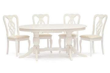 Кухонный раскладной стол LORENZO (Лоренцо) 160+46x107x76, pure white (402) в Новосибирске - предосмотр 2