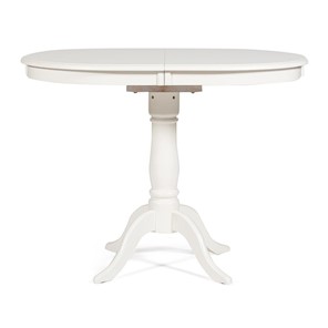 Овальный обеденный стол Solerno (ME-T4EX) 70х100+29х75, ivory white (слоновая кость 2-5) арт.12483 в Новосибирске