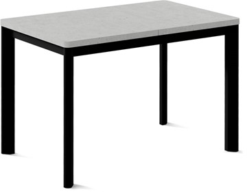 Раздвижной стол Токио-2L (ноги металлические черные, светлый цемент) в Бердске