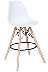 Барный кухонный стул Cindy Bar Chair (mod. 80) 46х55х106 белый арт.12656 в Новосибирске