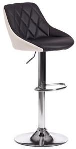 Барный кухонный стул MESSY (mod. KY704C) 47х48х84-105 черный/белый/хром арт.15099 в Новосибирске