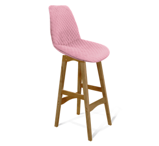 Барный стул SHT-ST29-С22 / SHT-S65 (розовый зефир/светлый орех) в Новосибирске - предосмотр
