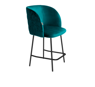 Полубарный стул SHT-ST33-1 / SHT-S29P-1 (альпийский бирюзовый/черный муар) в Новосибирске
