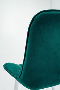 Комплект из 2-х  мягких стульев для кухни Комфорт изумрудный белые ножки в Новосибирске - предосмотр 6