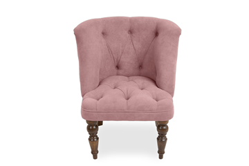 Мягкое кресло Бриджит розовый ножки коричневые в Новосибирске - предосмотр 1