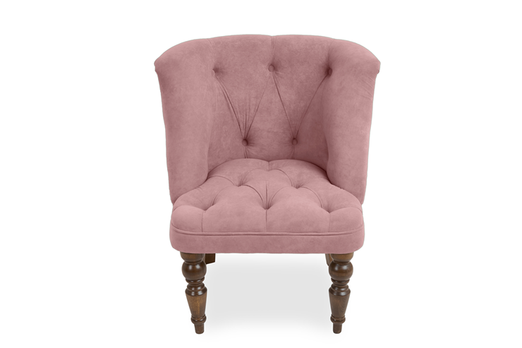 Мягкое кресло Бриджит розовый ножки коричневые в Новосибирске - изображение 1