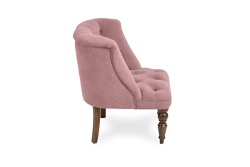 Мягкое кресло Бриджит розовый ножки коричневые в Новосибирске - предосмотр 2