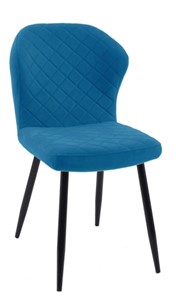 Кухонный стул 239 синий, ножки черные в Новосибирске