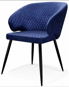 Мягкий стул 255 синий/черный в Новосибирске