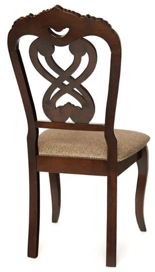Обеденный стул Андромеда, дерево гевея 47х55х107 Cappuchino/ткань коричневая S 168-7 арт.19543 в Новосибирске - изображение 3