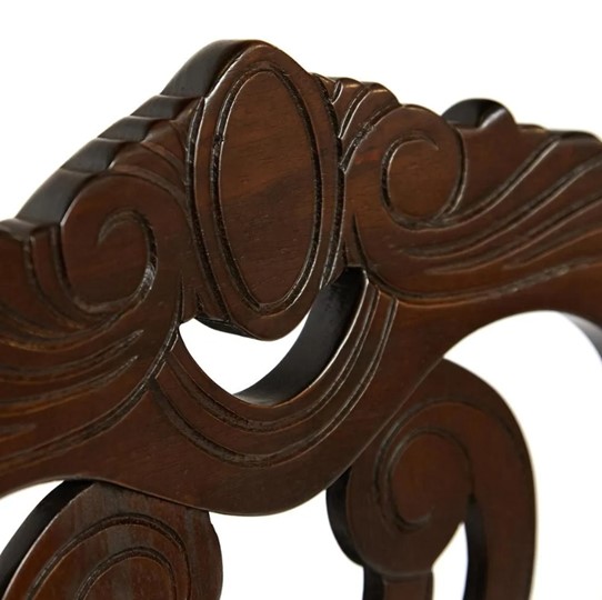 Обеденный стул Андромеда, дерево гевея 47х55х107 Cappuchino/ткань коричневая S 168-7 (2 шт) арт.12895 в Новосибирске - изображение 6