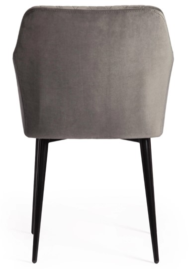Обеденный стул BREMO (mod. 708) 58х55х83 серый barkhat 26/черный арт.19045 в Новосибирске - изображение 3