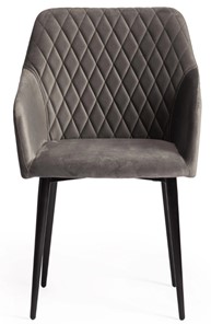 Обеденный стул BREMO (mod. 708) 58х55х83 серый barkhat 26/черный арт.19045 в Новосибирске - предосмотр 4