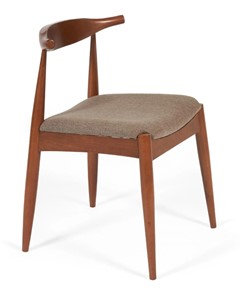 Кухонный стул BULL бук/ткань 54,5x54x75 Коричневый (2 шт) арт.13983 в Новосибирске