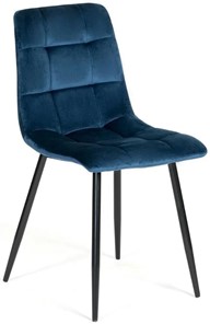 Обеденный стул CHILLY (mod. 7094) 45х55х87,5 синий/черный, G062-48 в Новосибирске
