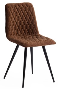 Обеденный стул CHILLY X (mod.7096) 45х53х88 коричневый barkhat 11/черный арт.15557 в Новосибирске