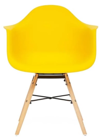 Кресло CINDY (EAMES) (mod. 919) 60х62х79 желтый арт.19048 в Новосибирске - изображение 1