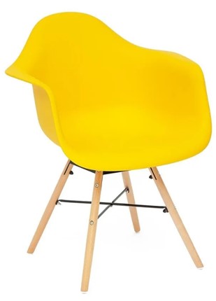 Кресло CINDY (EAMES) (mod. 919) 60х62х79 желтый арт.19048 в Новосибирске - изображение