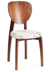 Кухонный стул Diamante, мягкое сидение бук, 42х42х85, коричневый/ткань Крекс Айвори арт.20081 в Новосибирске - предосмотр