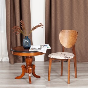 Кухонный стул Diamante, мягкое сидение бук, 42х42х85, коричневый/ткань Крекс Беж арт.14123 в Новосибирске - предосмотр 10