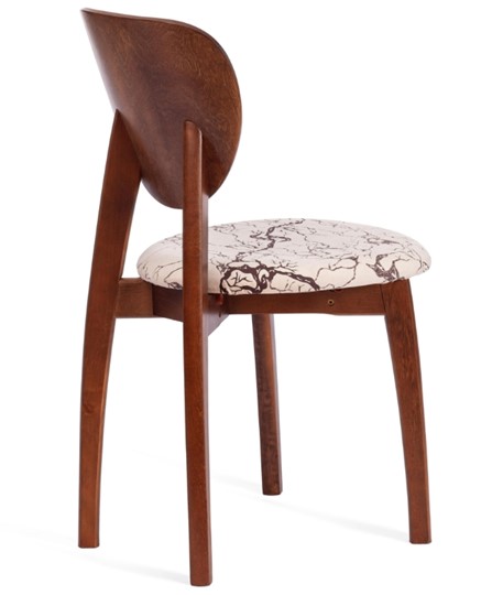 Кухонный стул Diamante, мягкое сидение бук, 42х42х85, коричневый/ткань Крекс Беж арт.14123 в Новосибирске - изображение 2