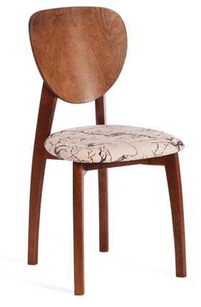 Кухонный стул Diamante, мягкое сидение бук, 42х42х85, коричневый/ткань Крекс Беж арт.14123 в Новосибирске - изображение