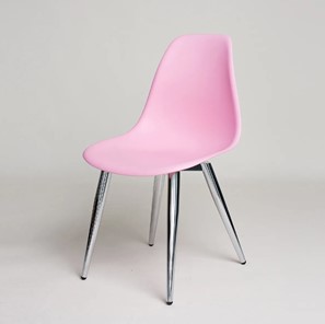 Обеденный стул DSL 110 Milan Chrom (розовый) в Новосибирске - предосмотр