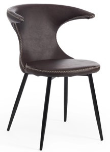 Обеденный стул FLAIR (mod. 9020) 60х56х78 коричневый 1/черный в Новосибирске - предосмотр
