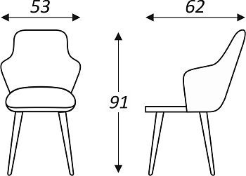 Обеденный стул Йорк, ноги белые круглые XXL (R38)/велюр T170 Бежевый в Новосибирске - предосмотр 6