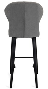 Обеденный стул Марио барный(Светло-серый Т180/ноги черные) в Новосибирске - предосмотр 5