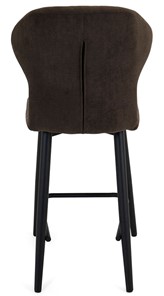 Кухонный стул Марио полубарный (Шоколад Т171/ноги черные) в Новосибирске - предосмотр 4