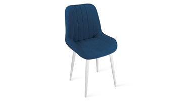 Обеденный стул Марвел Исп. 2 К1С (Белый матовый/Велюр Confetti Blue) в Новосибирске