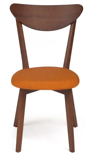 Кухонный стул MAXI (Макси), бук/ткань 86x48,5x54,5 Оранжевый/коричневый (2 шт) арт.10467 в Новосибирске - изображение 1
