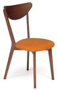 Кухонный стул MAXI (Макси), бук/ткань 86x48,5x54,5 Оранжевый/коричневый (2 шт) арт.10467 в Новосибирске