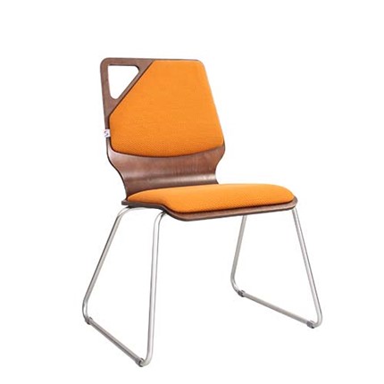 Обеденный стул Molly Wood chrome, ткань AS в Новосибирске - изображение