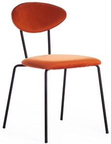 Обеденный стул NEO (mod. 0139014) 44х54х79 оранжевый S108 (126 BRICK)/черный арт.19722 в Новосибирске
