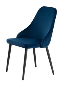 Обеденный стул Сальса.2, Велюр CATALANA 16 (синий) / Черный муар матовый в Новосибирске