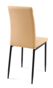 Кухонный стул Текс, к/з Pegasso бежевый, ножки черные в Новосибирске - предосмотр 2