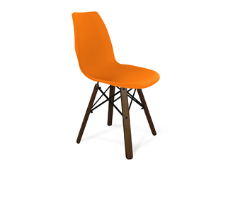 Кухонный стул SHT-ST29/S70 (оранжевый ral2003/темный орех/черный) в Новосибирске