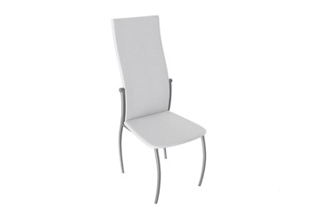 Кухонный стул Комфорт-М, цвет Эмаль Бриллиант, Белый Аллигатор к/з 218 (белый) в Бердске