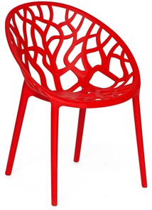 Кресло кухонное BUSH (mod.017) пластик 60*58,5*80 красный, арт.11726 в Новосибирске