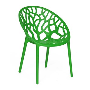 Обеденное кресло BUSH (mod.017) пластик 60*58,5*80 зеленый, арт.12653 в Новосибирске