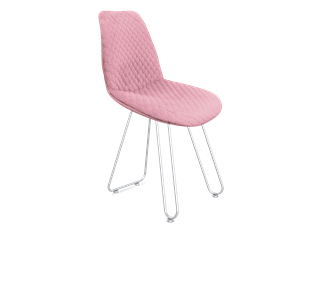 Обеденный стул SHT-ST29-С22 / SHT-S106 (розовый зефир/хром лак) в Новосибирске