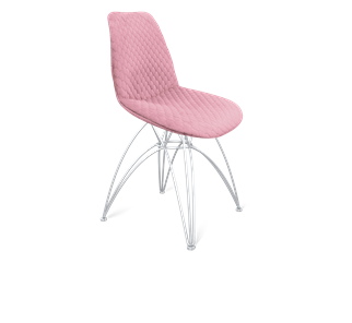 Обеденный стул SHT-ST29-С22 / SHT-S112 (розовый зефир/хром лак) в Новосибирске
