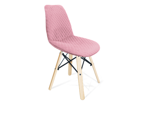 Обеденный стул SHT-ST29-С22 / SHT-S70 (розовый зефир/прозрачный лак/черный муар) в Новосибирске - изображение