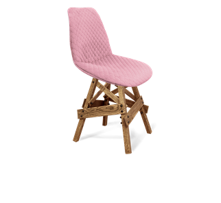 Обеденный стул SHT-ST29-С22 / SHT-S71 (розовый зефир/дуб брашированный коричневый) в Новосибирске