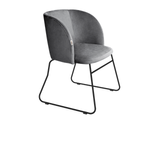 Обеденный стул SHT-ST33 / SHT-S167 (угольно-серый/черный муар) в Новосибирске