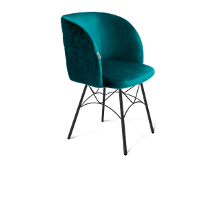 Обеденный стул SHT-ST33-1 / SHT-S107 (альпийский бирюзовый/черный муар) в Новосибирске