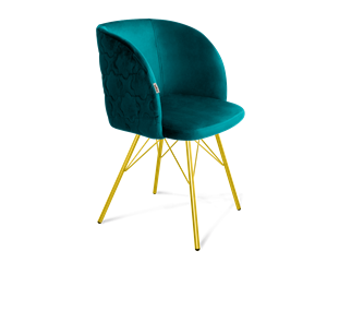 Обеденный стул SHT-ST33-1 / SHT-S37 (альпийский бирюзовый/золото) в Новосибирске